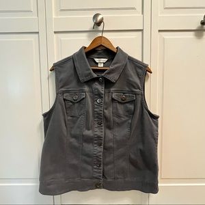 Grey Christopher and Banks Vest Size Large